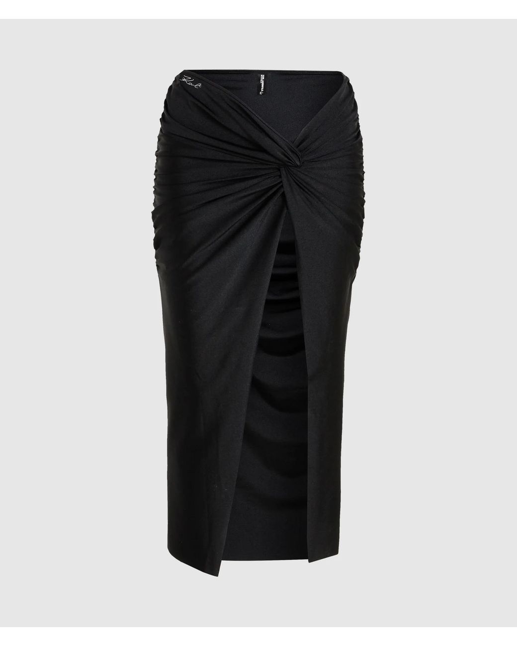 Karl Lagerfeld Black Knot-Detail Pareo