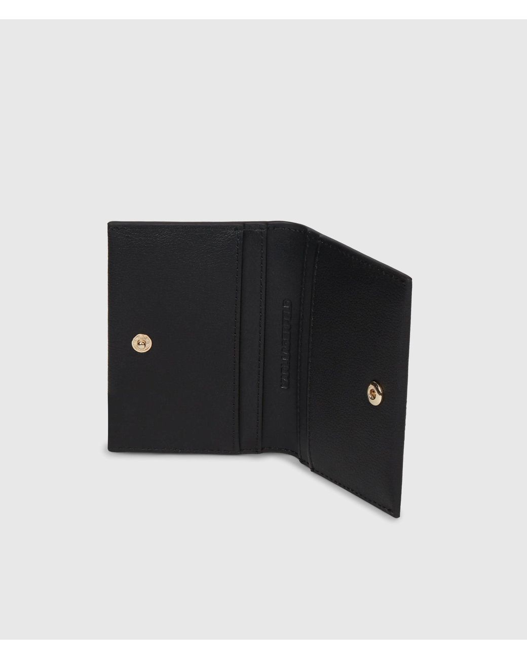 Karl Lagerfeld Black K/Signature Bi-Fold Cardholder