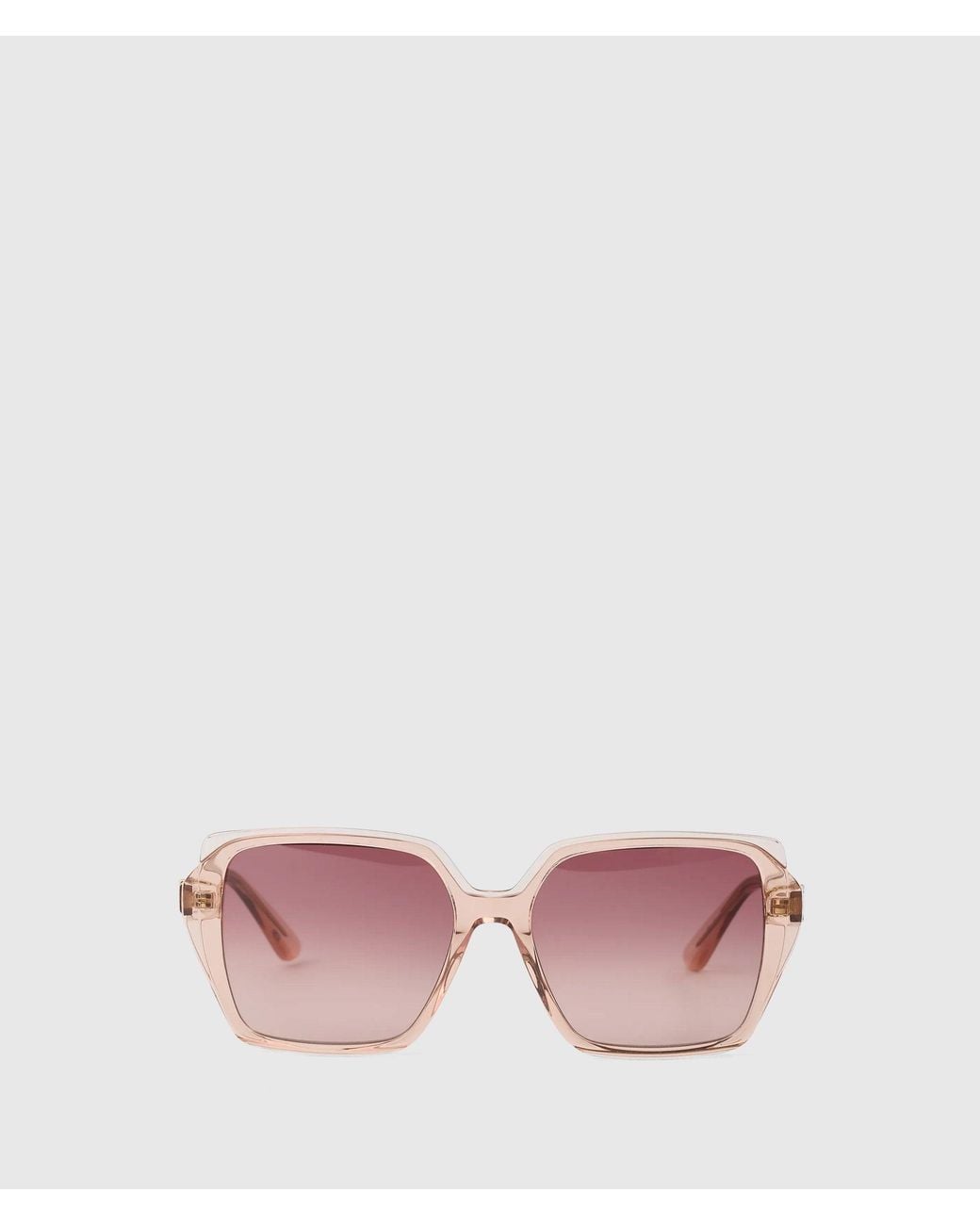 Karl Lagerfeld Pink Autograph Square Sunglasses