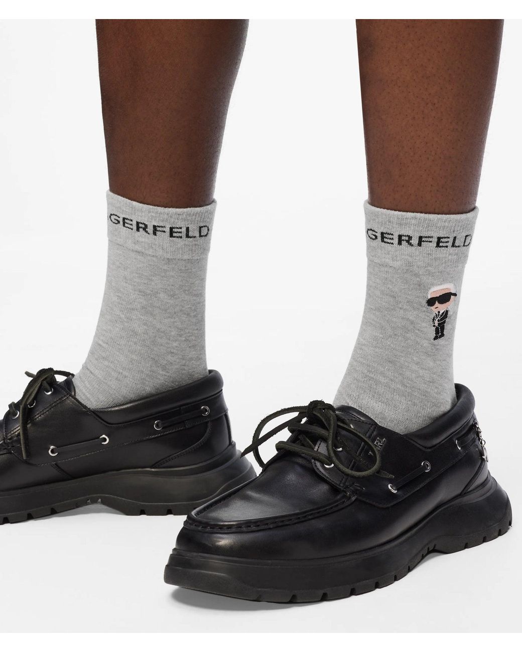 Karl Lagerfeld Metallic Ikon Socks – 3 Pack for men