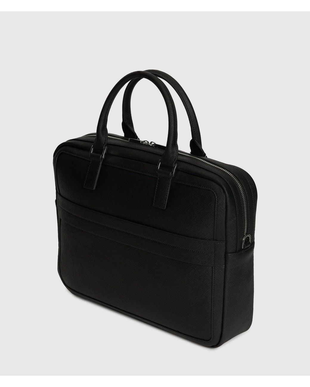 Karl Lagerfeld Black K/Panel Briefcase for men