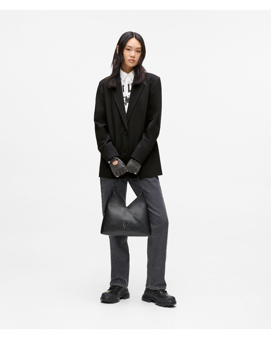 KL Jeans Black Karl Quote Blazer