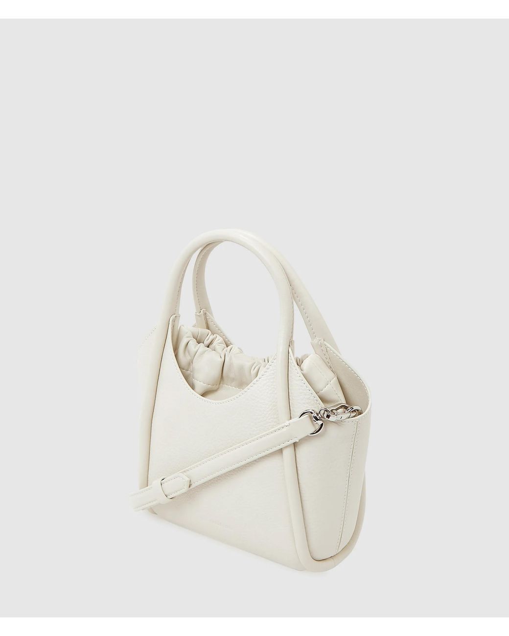 Karl Lagerfeld White K/Autograph Patch Mini Tote Bag