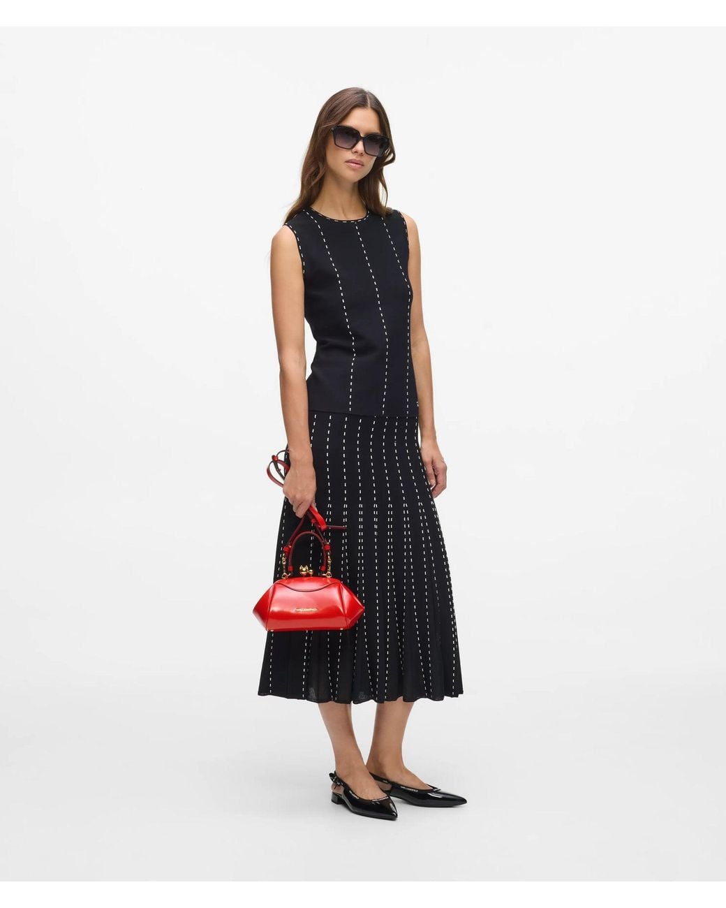 Karl Lagerfeld Red K/Bisous Kiss-Lock Bag
