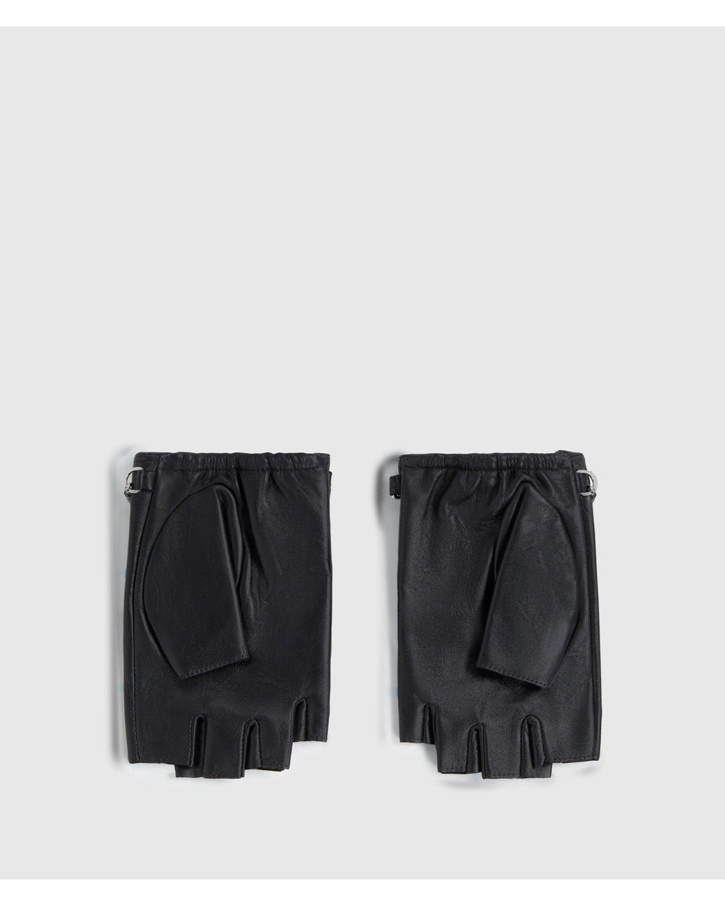 Karl Lagerfeld Black Ikon Charms Fingerless Gloves