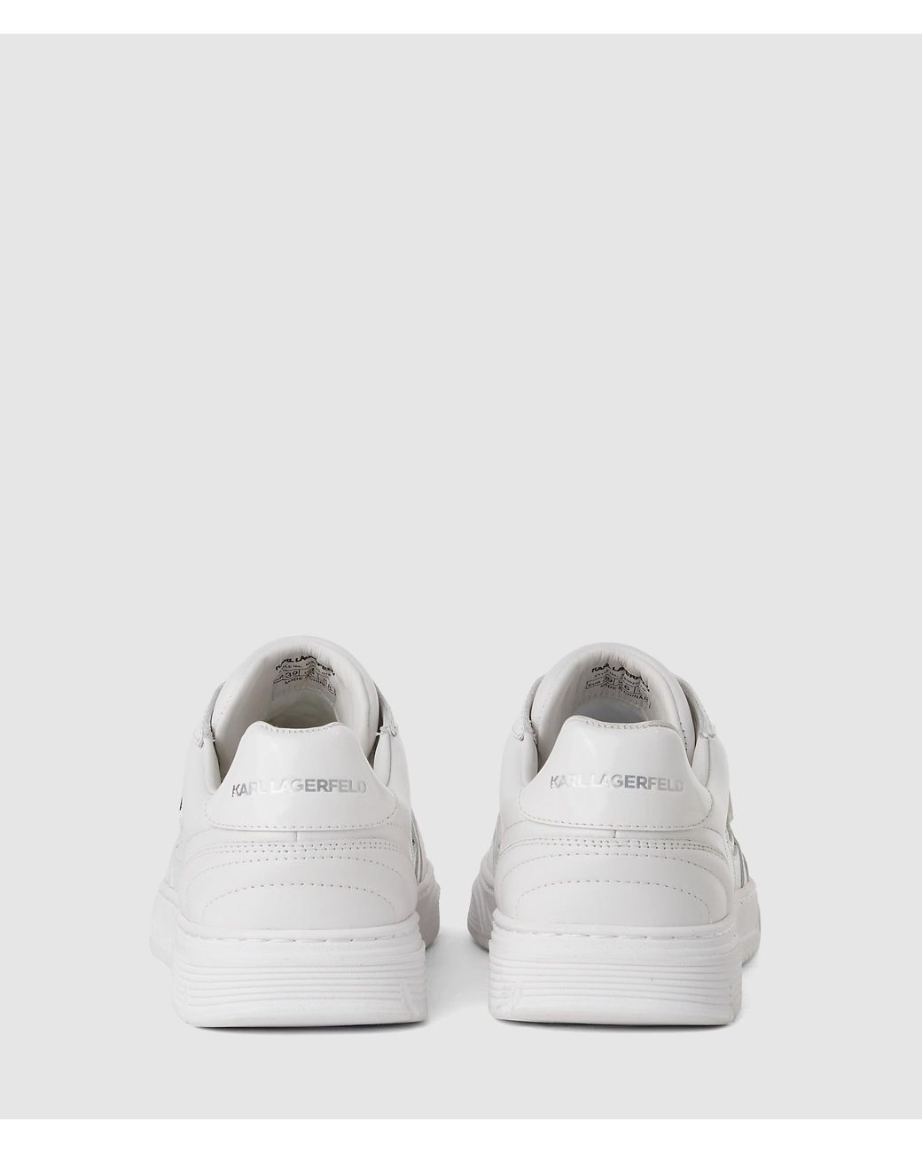 KL Jeans White Kourtney Monogram Sneakers