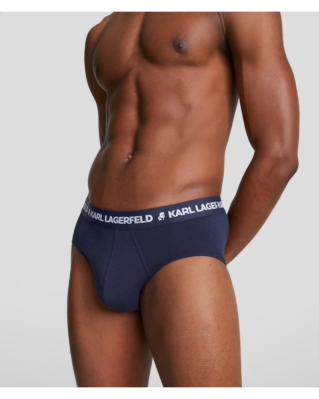 Karl Lagerfeld White Logo Briefs – 3-Pack for men
