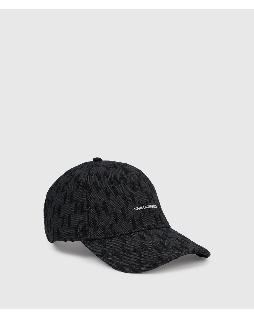 Karl Lagerfeld Black K/Monogram Jacquard Cap for men