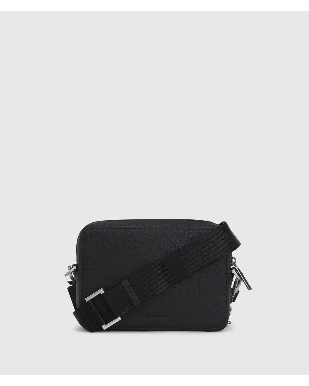 Karl Lagerfeld Black K/Monogram Camera Bag for men
