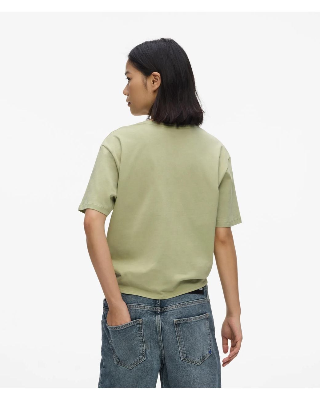 KL Jeans Green Regular‑Fit Tie Detail T-Shirt