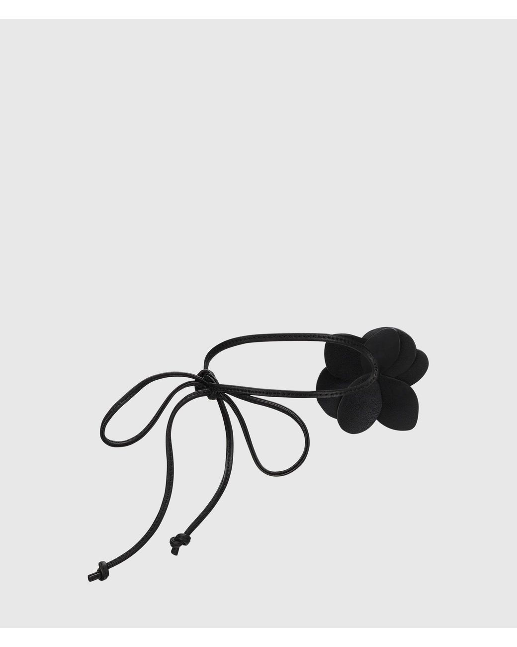 Karl Lagerfeld Metallic K/Signature Flower Collar