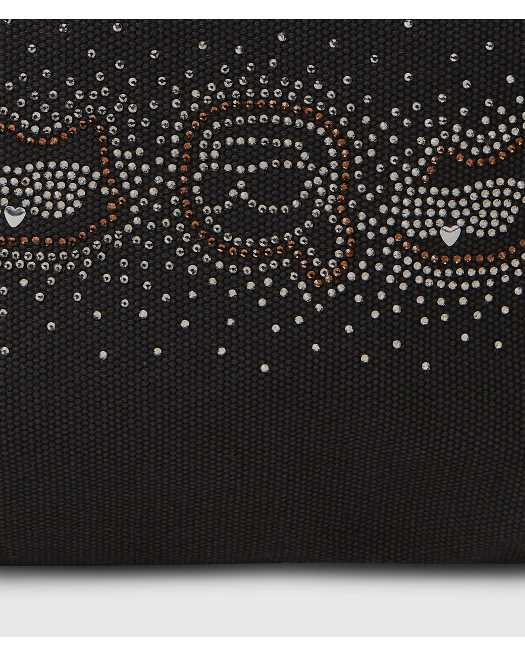Karl Lagerfeld Black Ikon Rhinestone Small Shopper