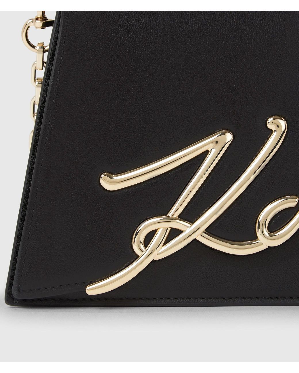 Karl Lagerfeld Black K/Signature Medium Crossbody Bag