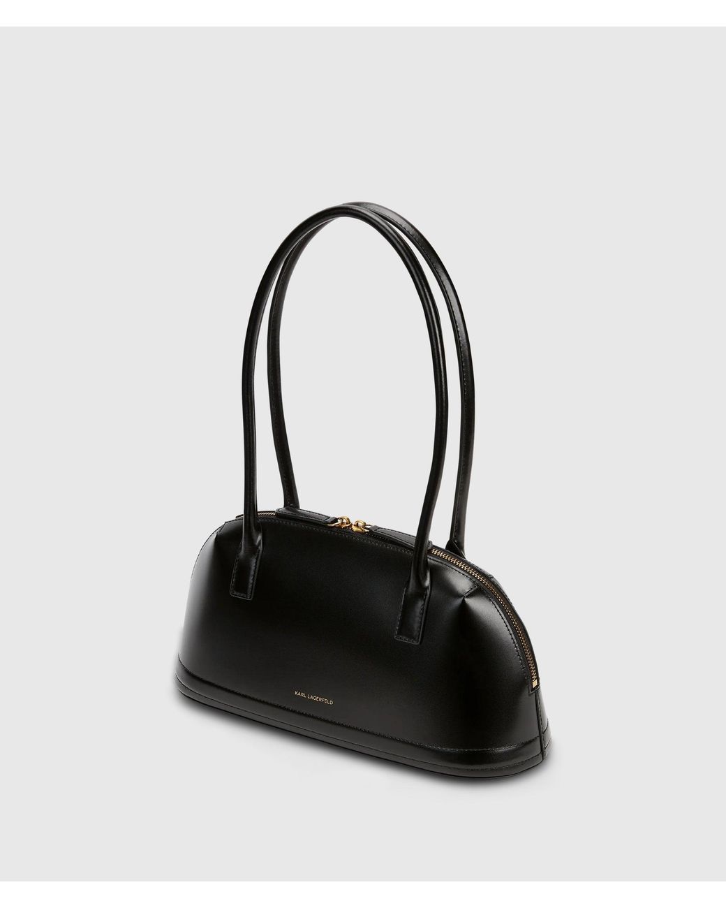Karl Lagerfeld Black K/Autograph Medium Bowling Bag