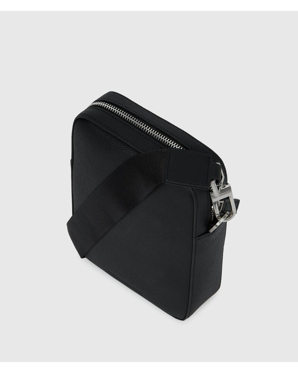 Karl Lagerfeld Black K/Monogram Leather Crossbody Bag for men