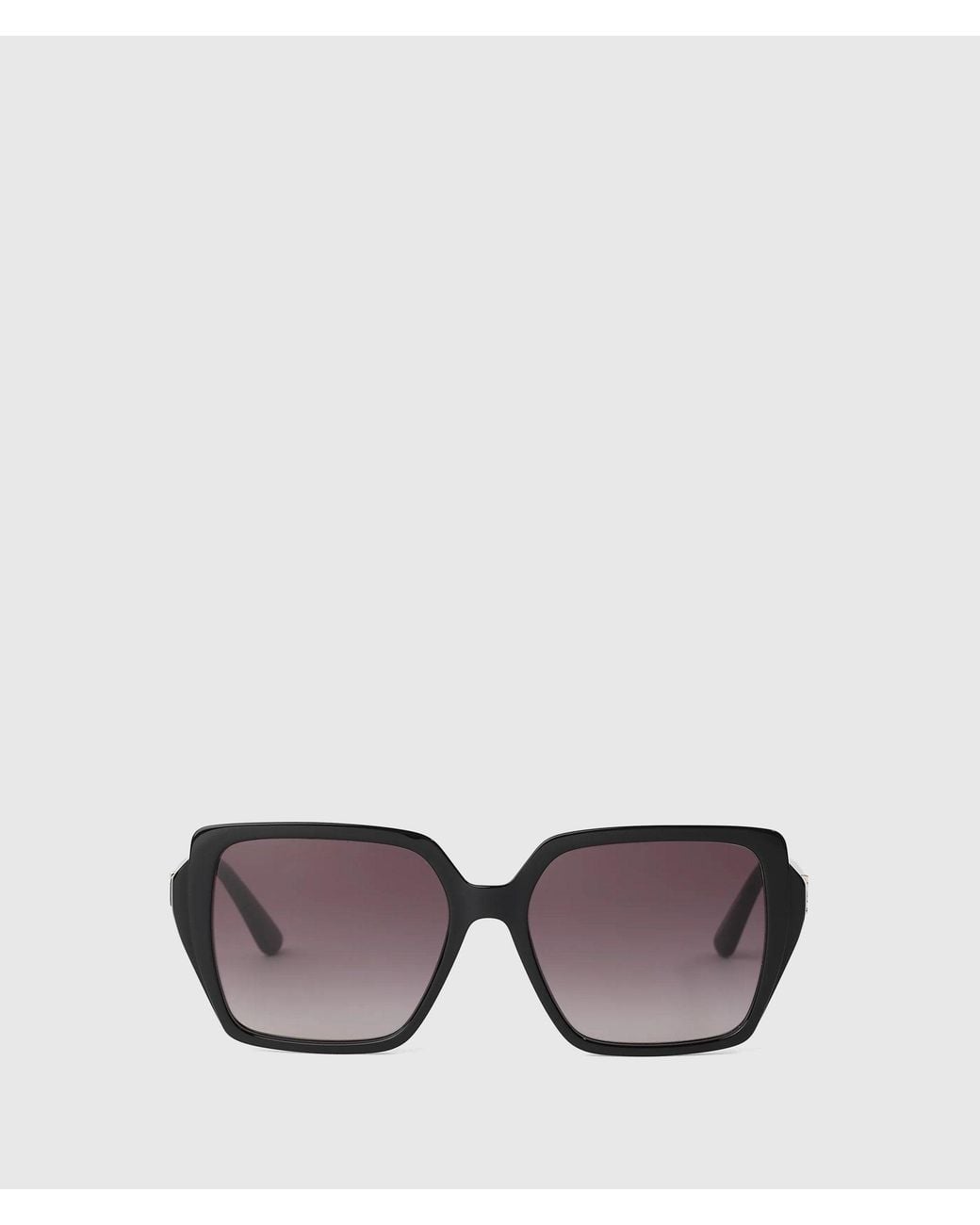 Karl Lagerfeld Black Autograph Square Sunglasses
