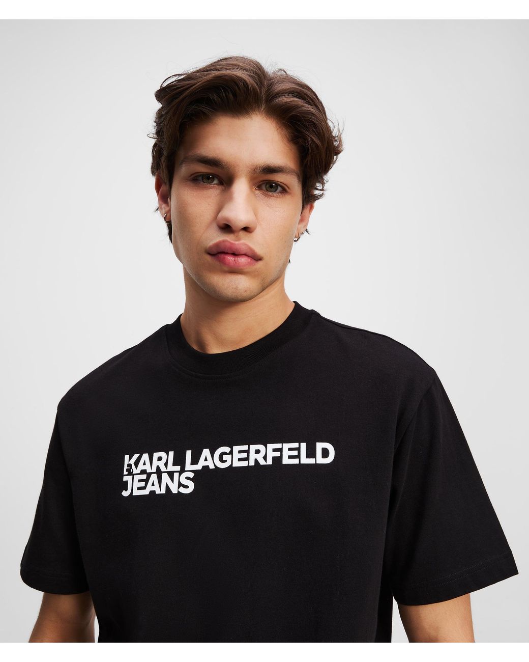 KL Jeans Black Logo T-Shirt for men