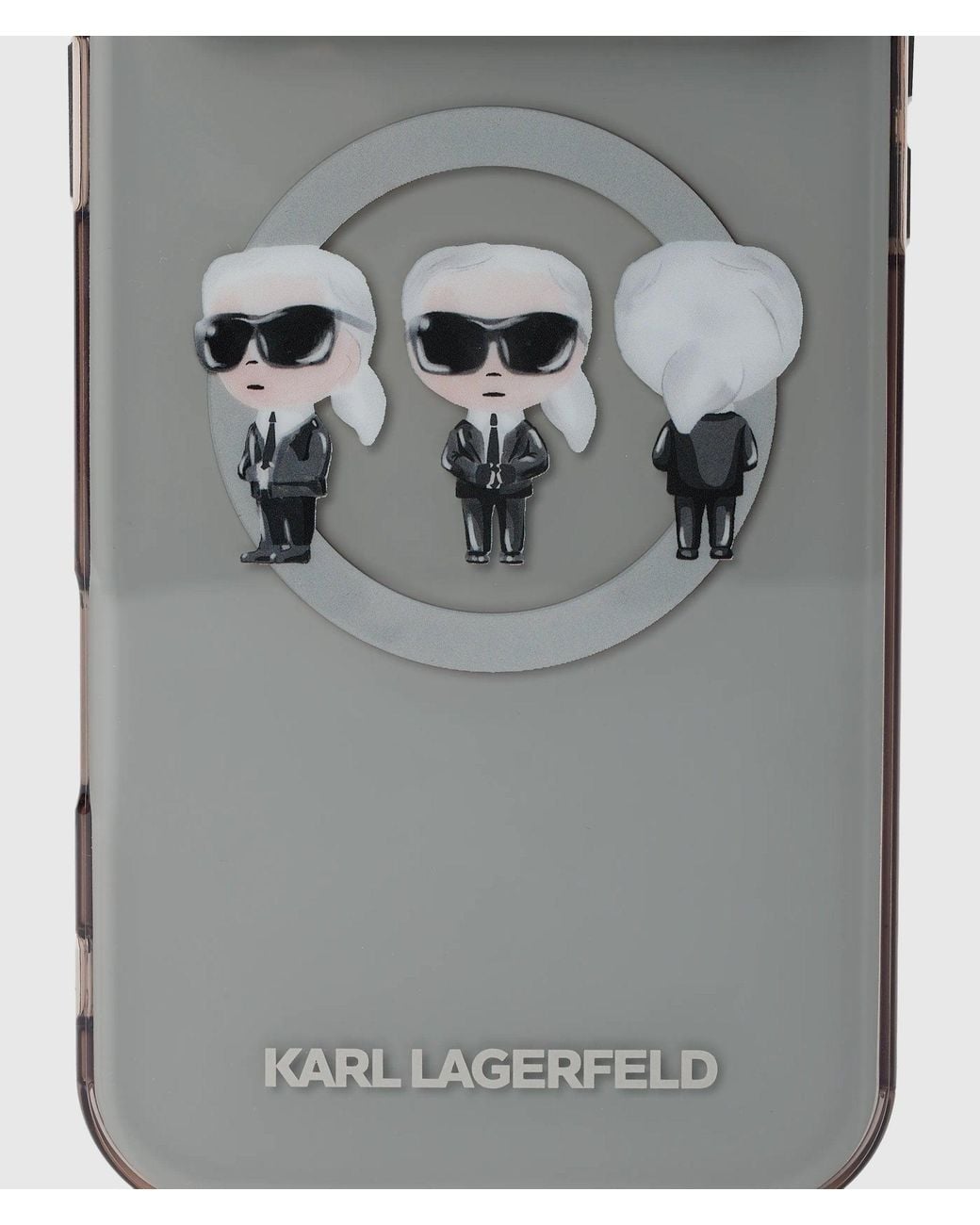 Karl Lagerfeld Gray Ikon Karl Trio Iphone 17 Pro Max Case
