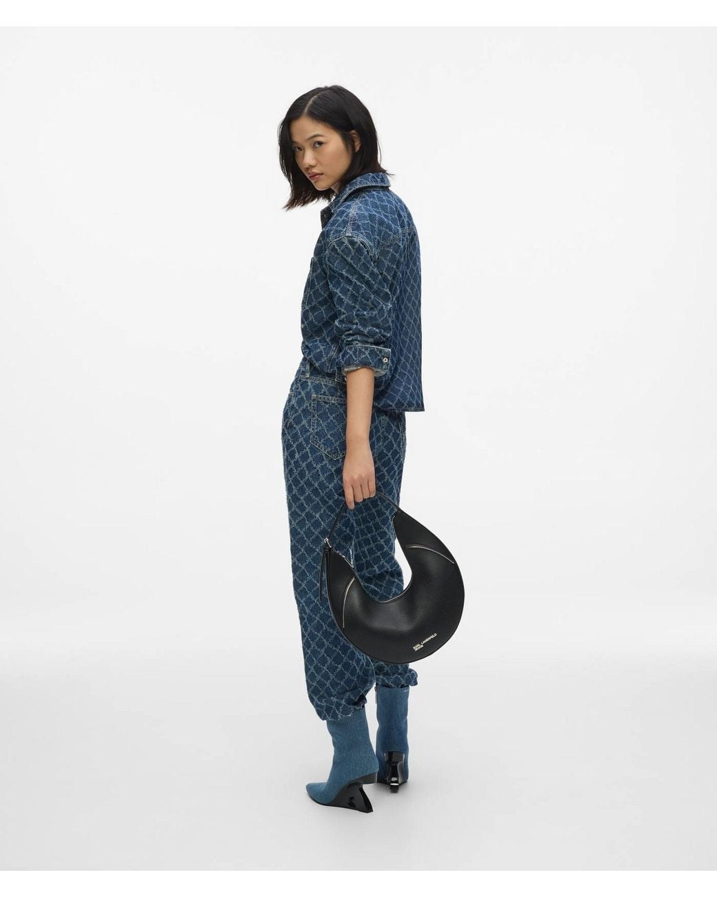 KL Jeans Black Rebel Hobo Bag