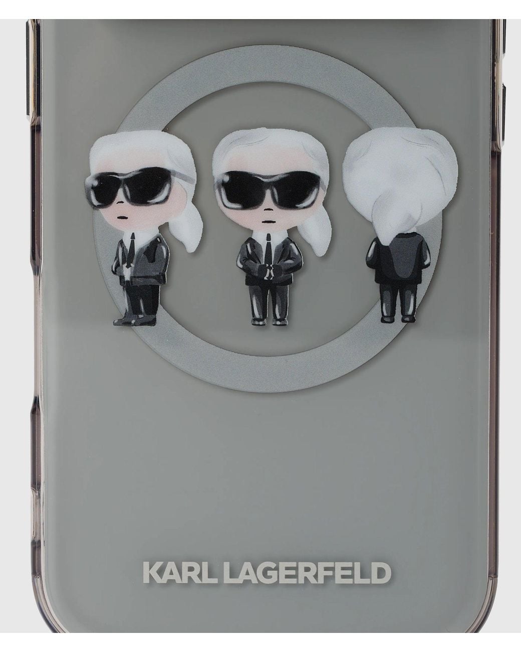 Karl Lagerfeld Gray Ikon Karl Trio Iphone 17 Pro Case