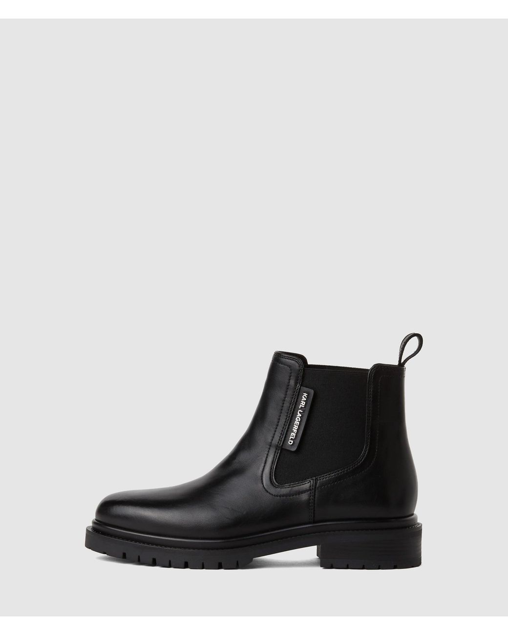 Karl Lagerfeld Black Binky Ankle Boots