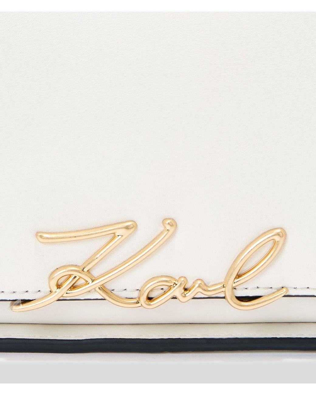 Karl Lagerfeld Natural K/Signature Two-Way Crossbody Bag