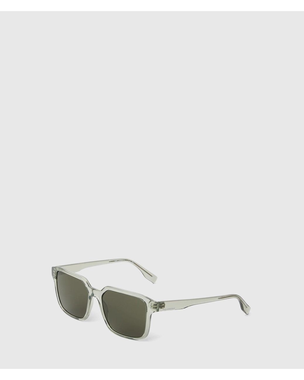 Karl Lagerfeld Green Logo Rectangle Sunglasses for men