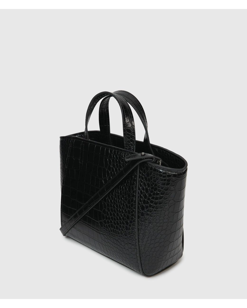 KL Jeans Black Karl Quote Mini Tote Bag