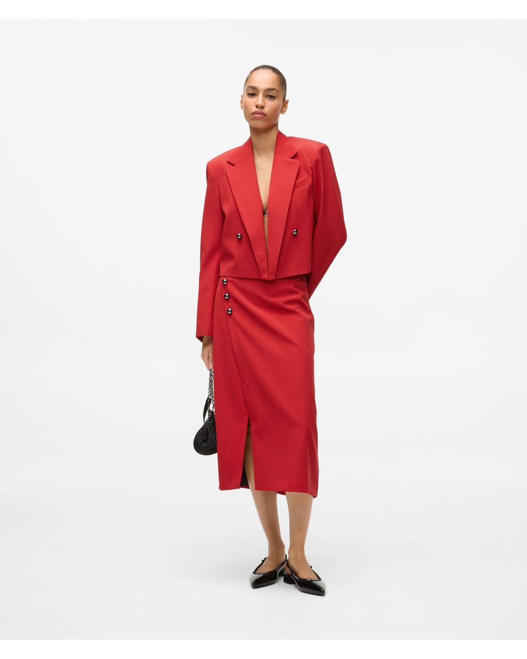 Karl Lagerfeld Tailored Wrap Skirt