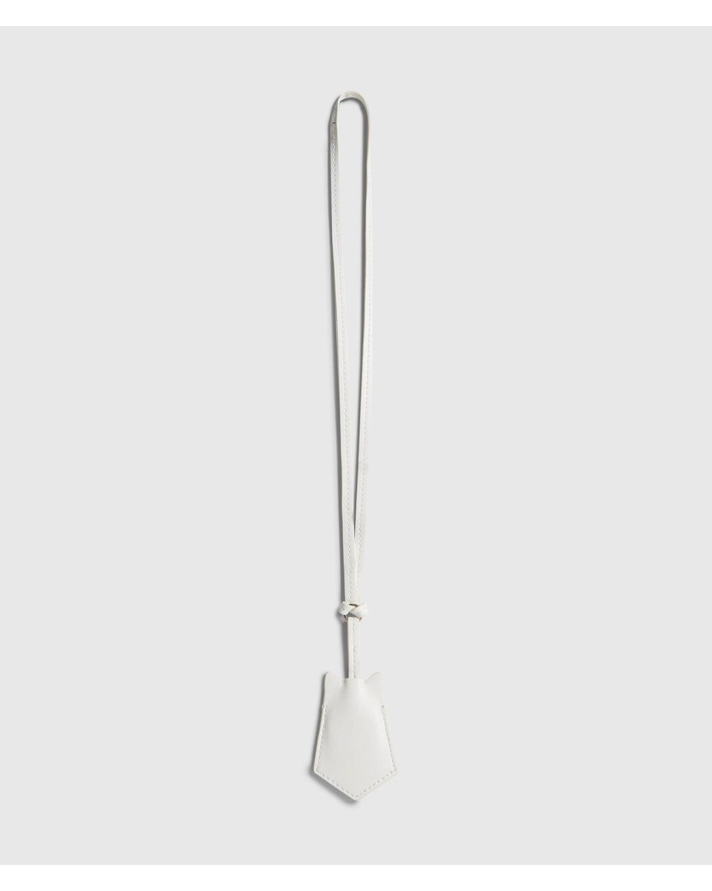 Karl Lagerfeld White Ikon Choupette Lanyard Keychain