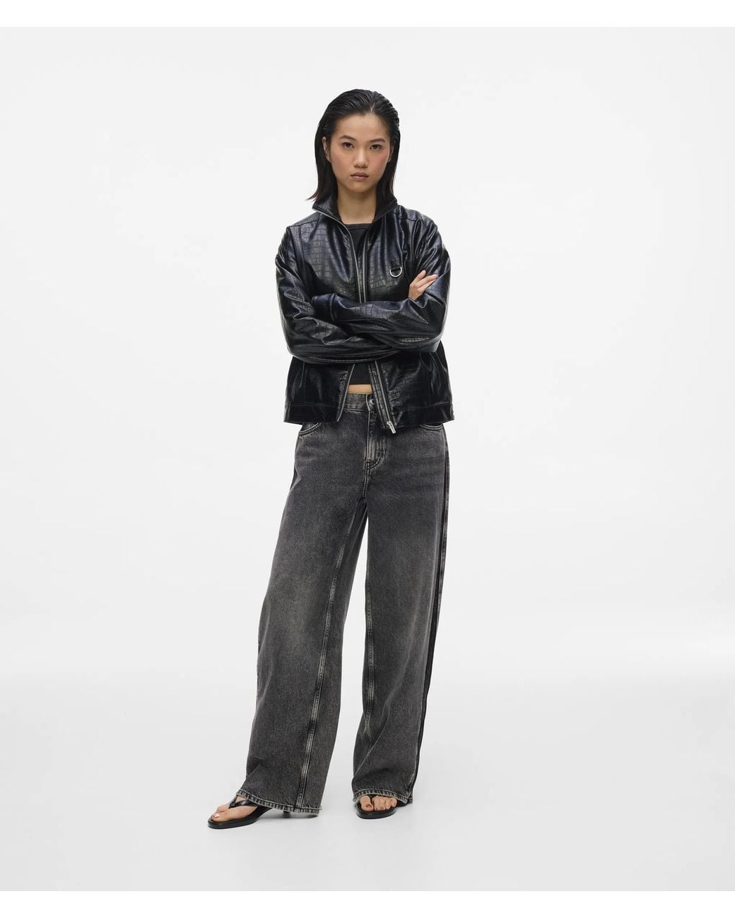 KL Jeans Black Karl Quote Bomber Jacket