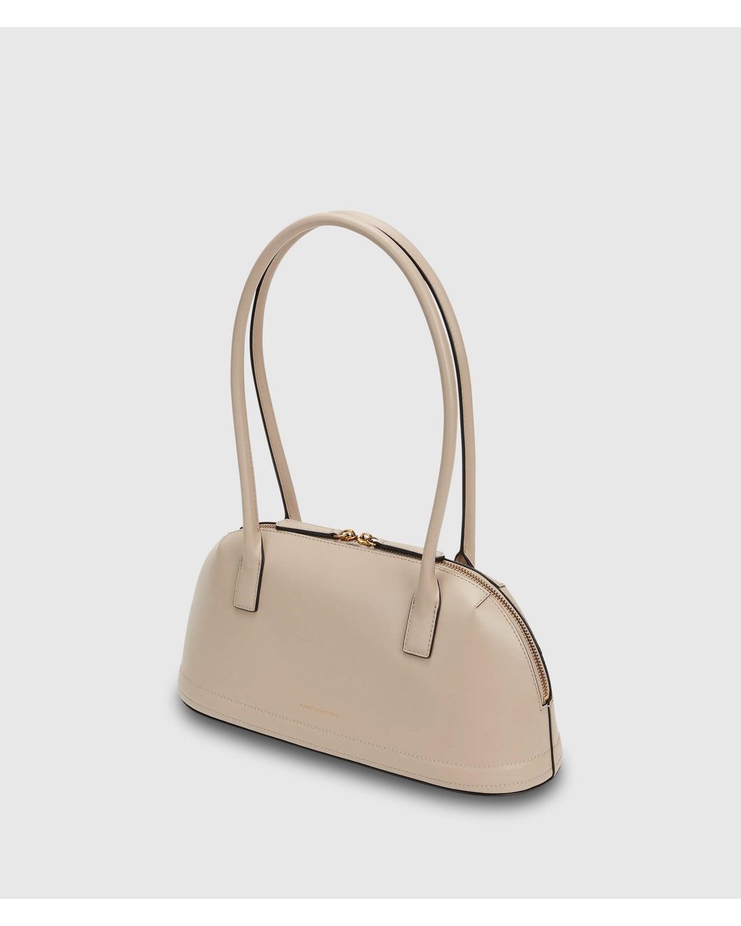 Karl Lagerfeld Natural K/Autograph Medium Bowling Bag