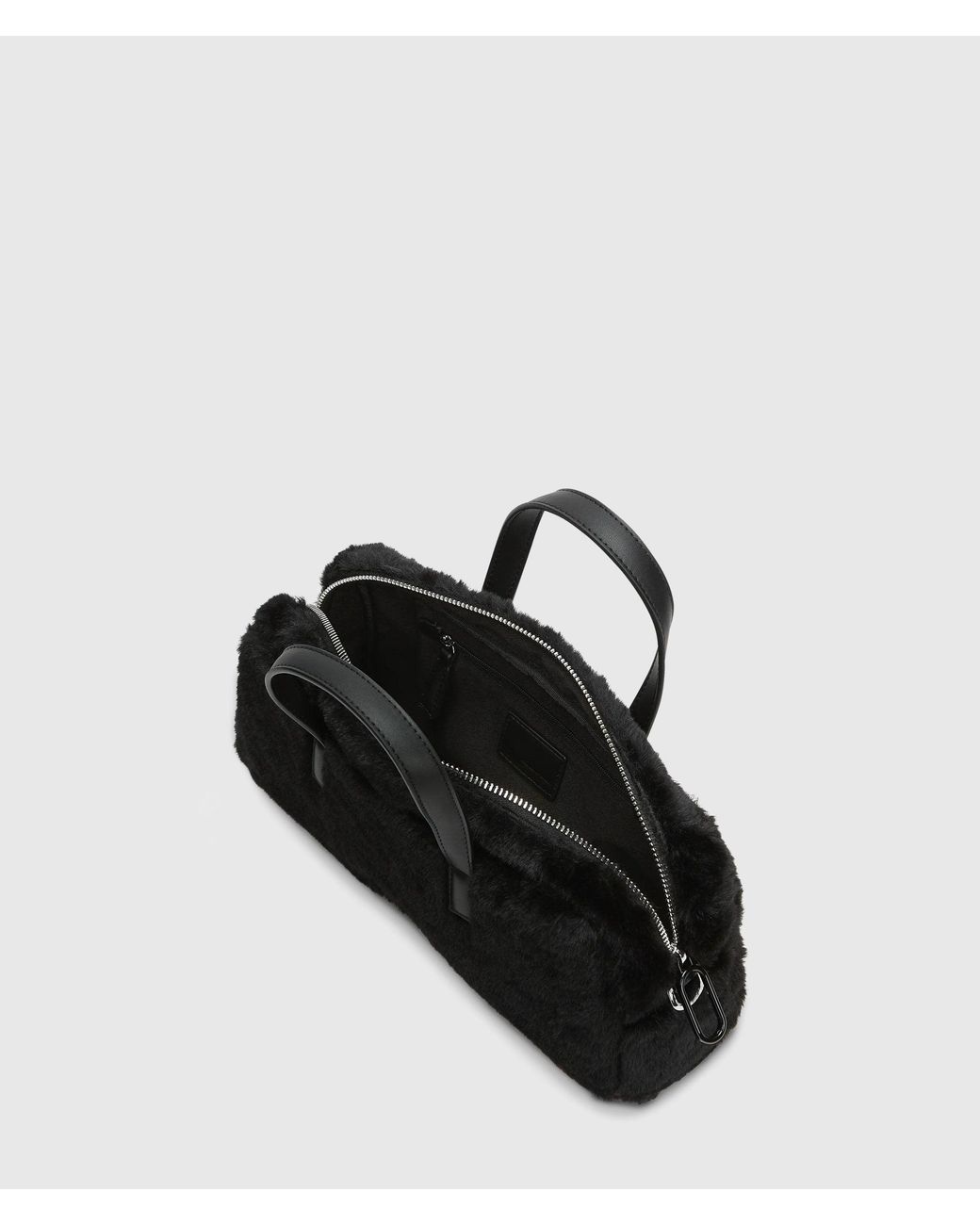 KL Jeans Black Box Logo Furry Bowling Bag