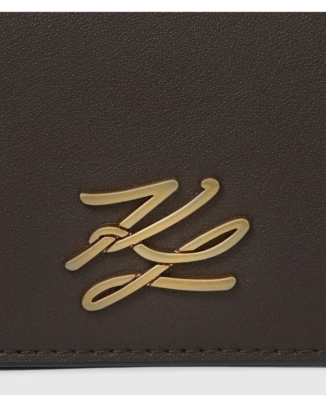 Karl Lagerfeld White K/Autograph Mini Flap Shoulder Bag