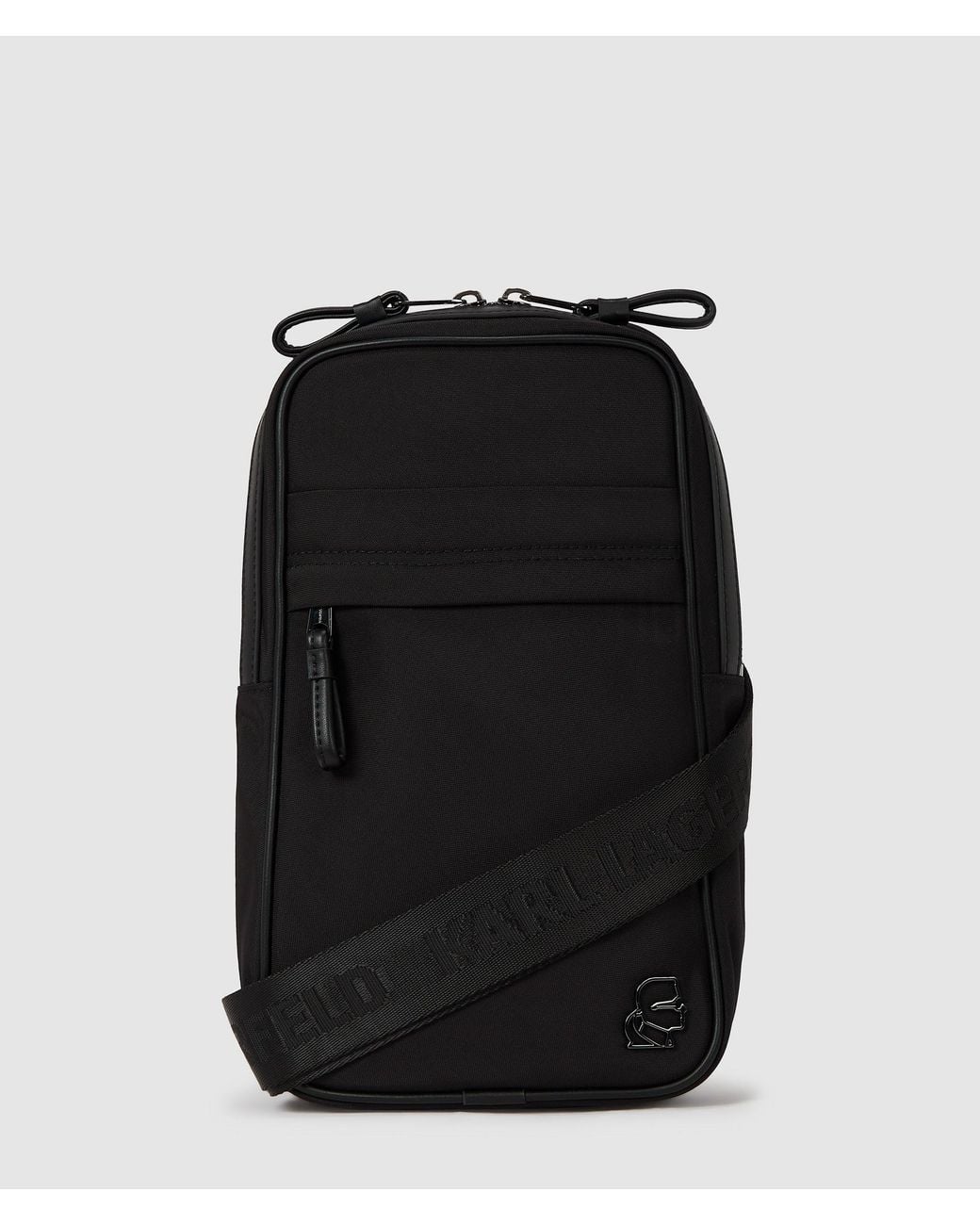 Karl Lagerfeld Black K/Kameo Sling Bag for men