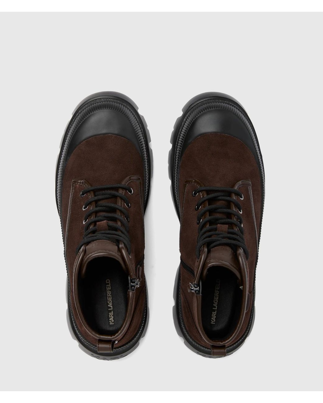 Karl Lagerfeld Brown Ikon Nft Trekka Boots for men