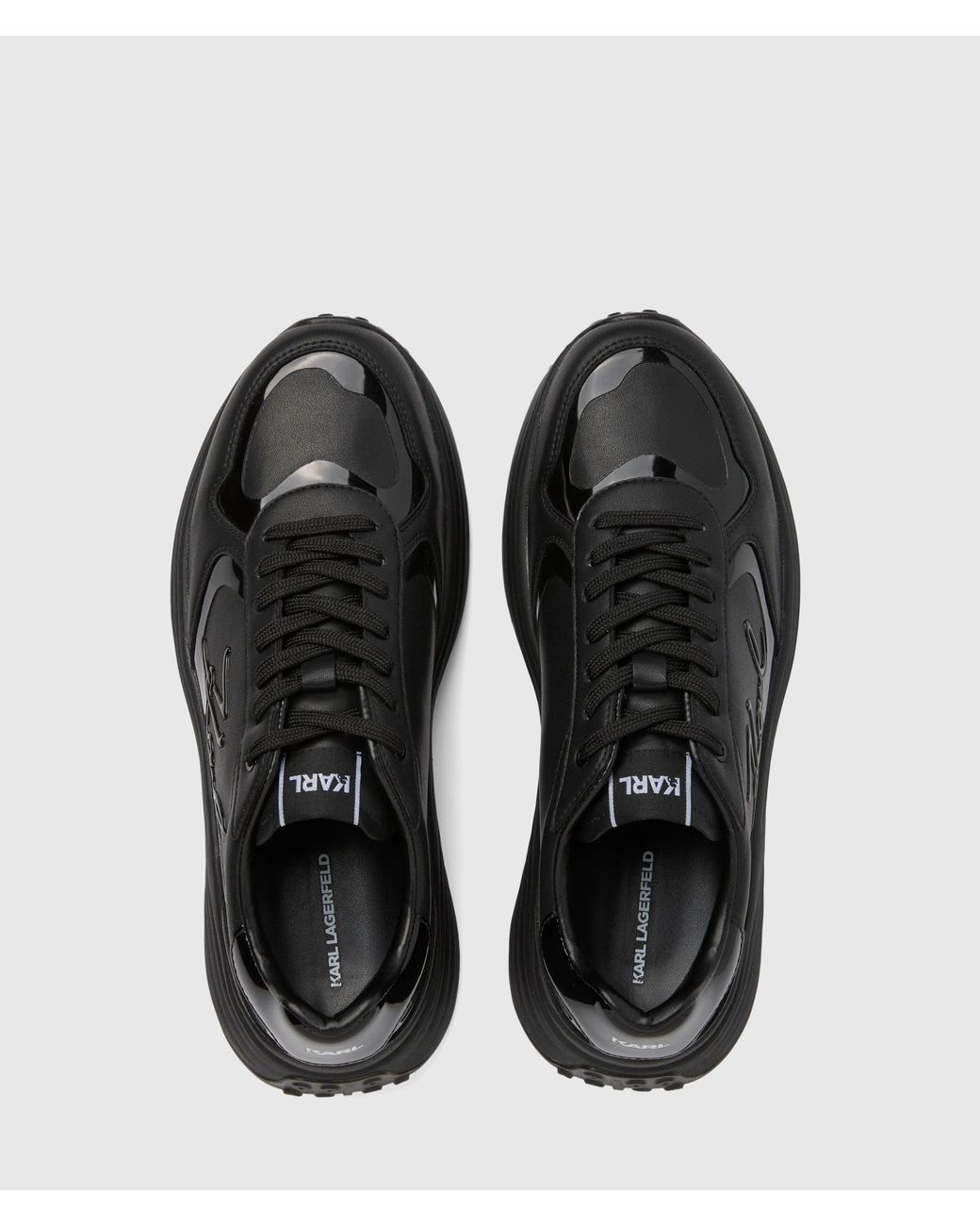 Karl Lagerfeld Black Krista Signia Sneakers