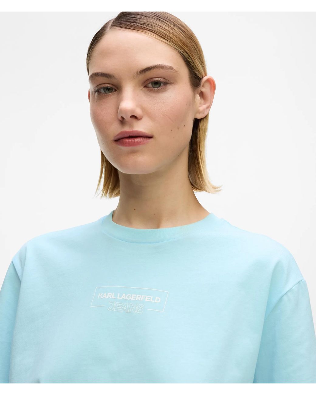 KL Jeans Blue Outline Logo T-Shirt