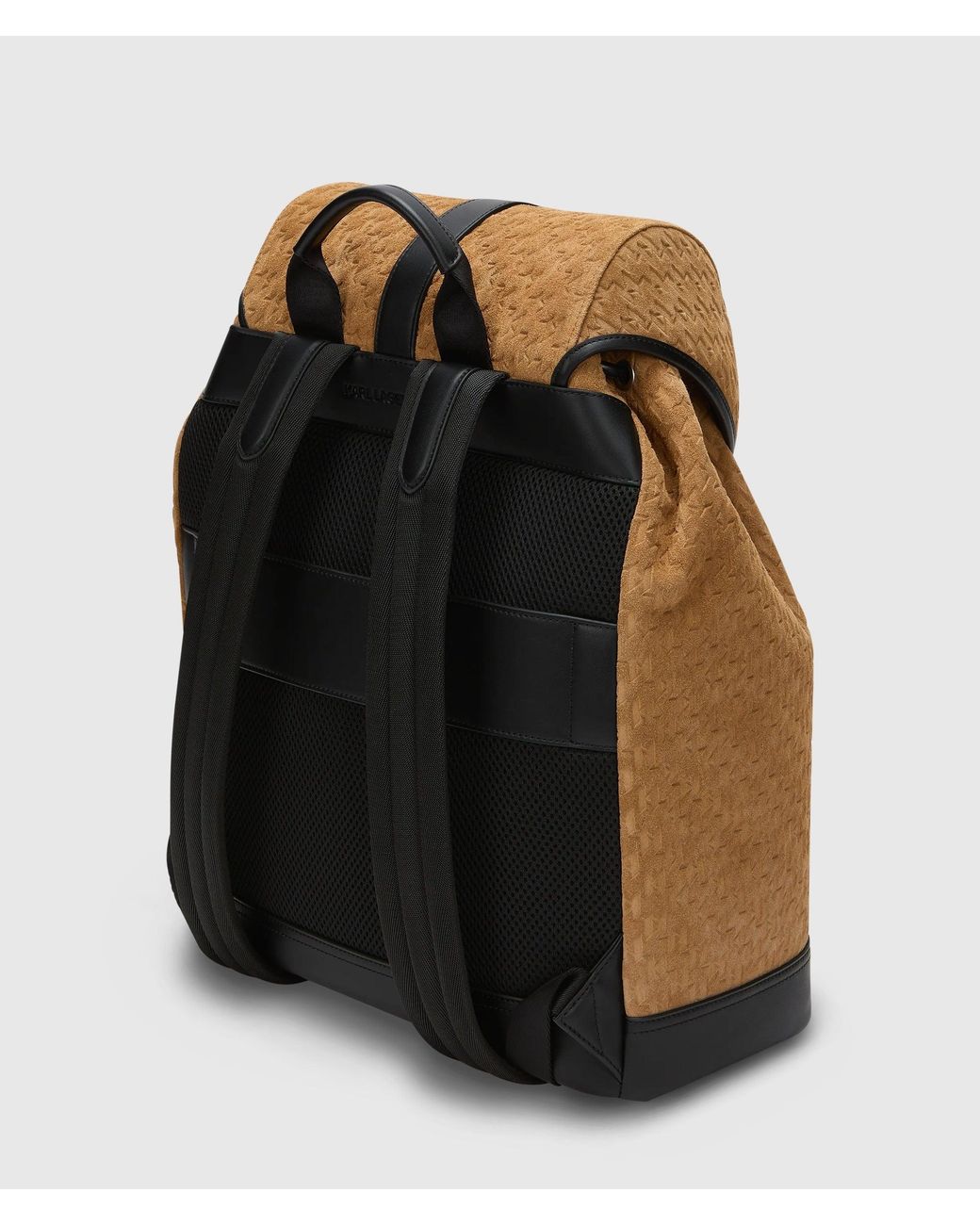 Karl Lagerfeld Brown K/Monogram Suede Backpack for men
