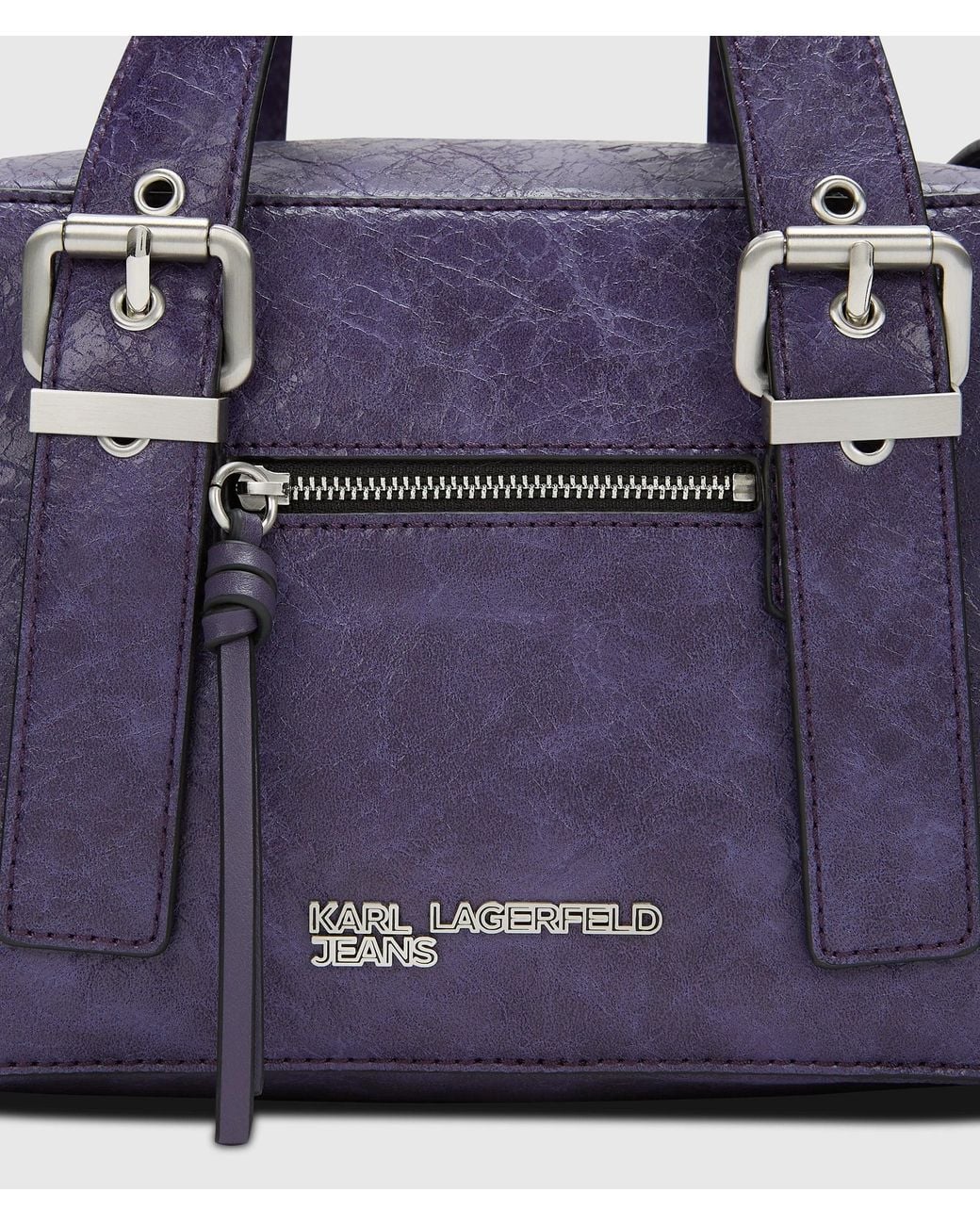 KL Jeans Purple City Top Handle Bag