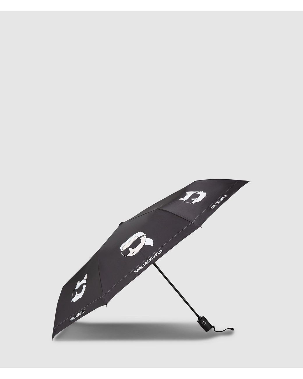 Karl Lagerfeld White Ikon Umbrella