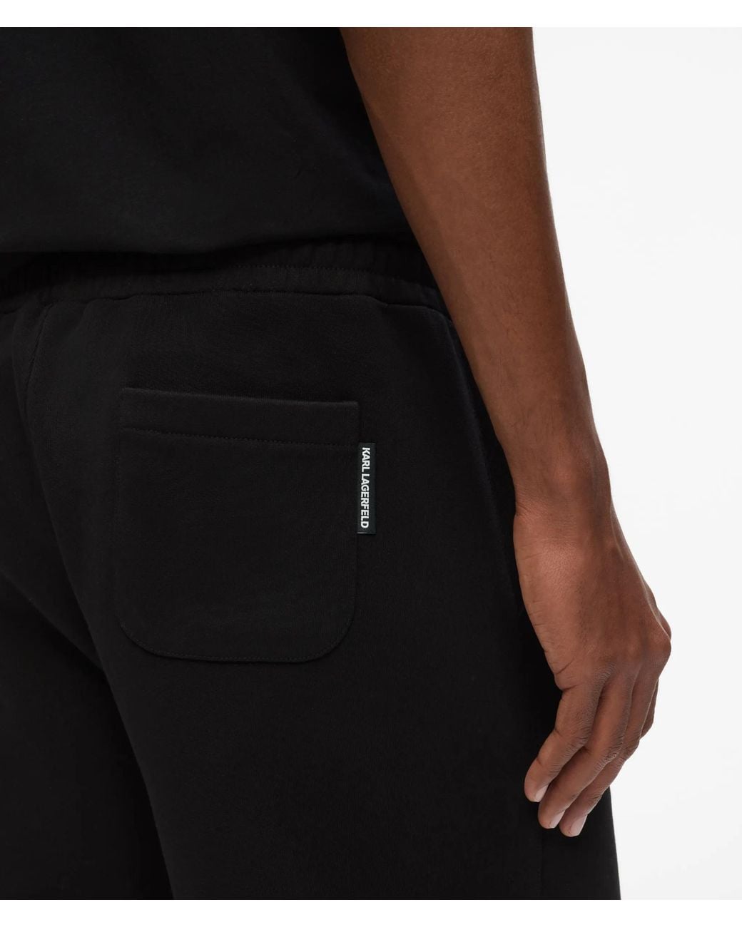 Karl Lagerfeld Black Loose-Fit Sweatpants for men