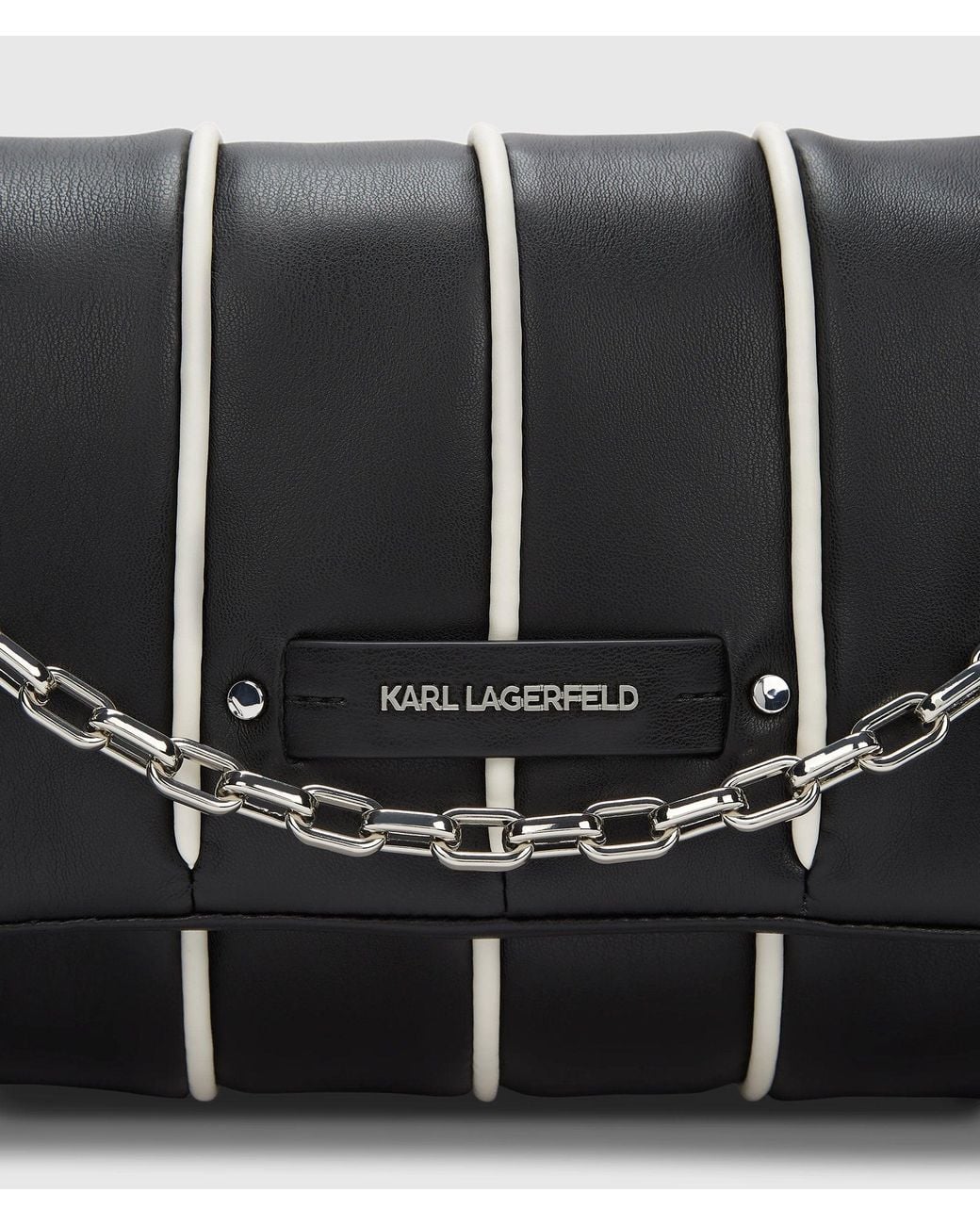 Single Chain Magnets KARL LAGERFELD K/Axis Knotted Shoulder Bag in Black | Lyst