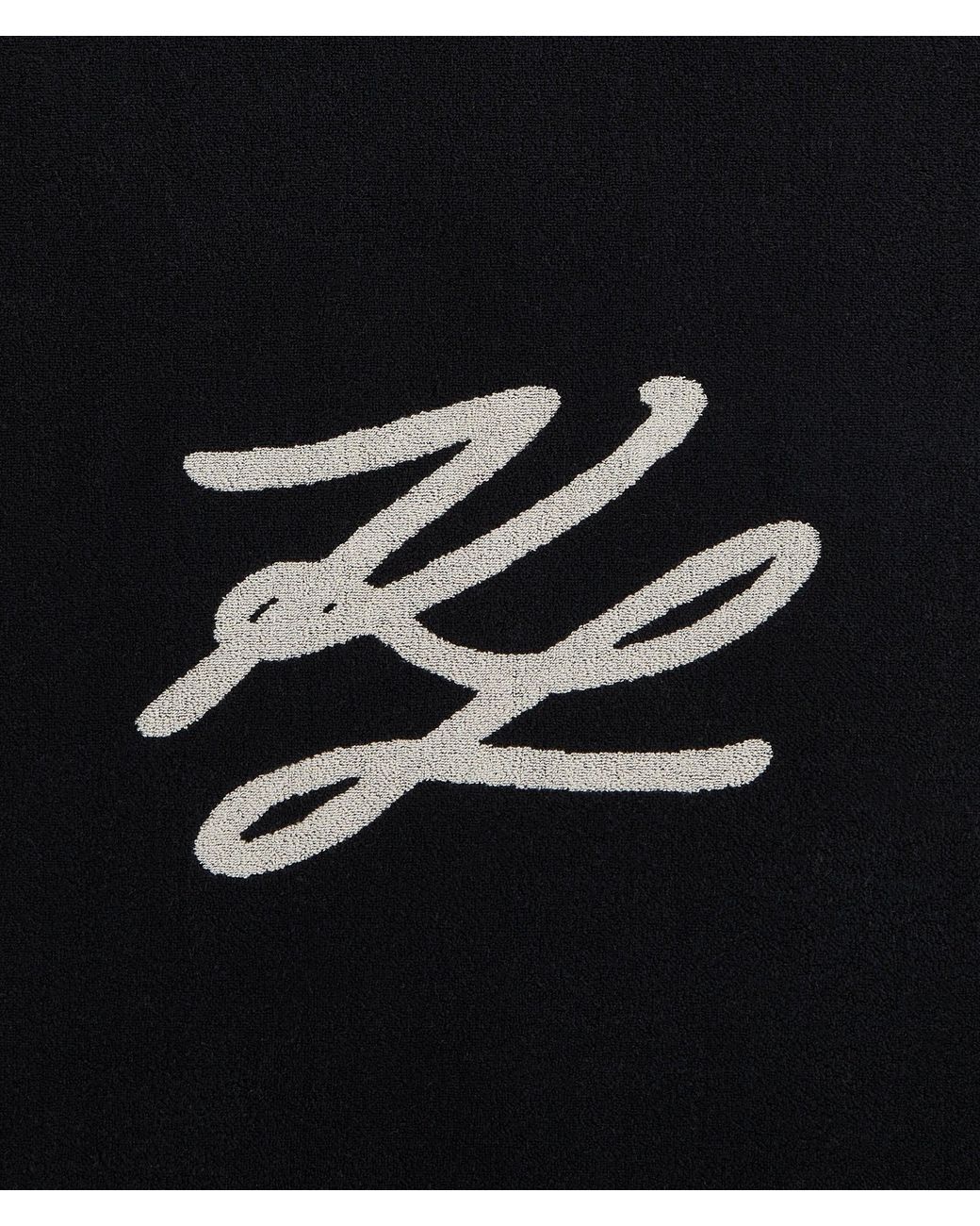 Karl Lagerfeld Black K/Autograph Beach Towel