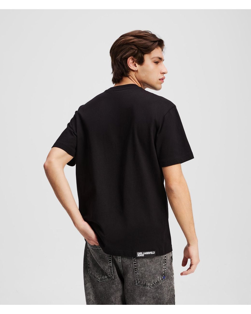 KL Jeans Black Logo T-Shirt for men