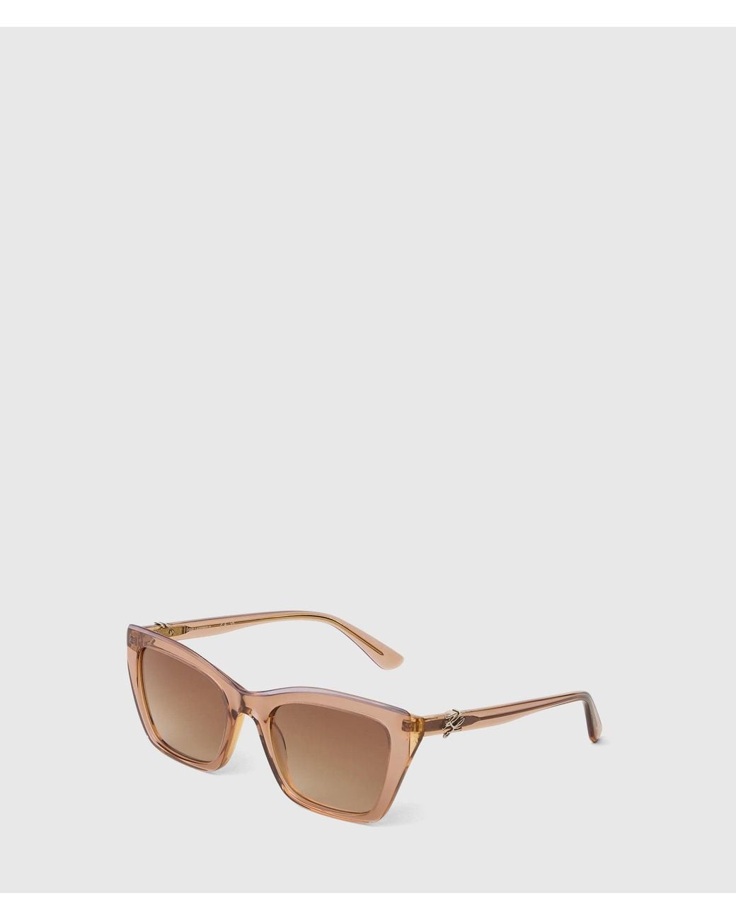 Karl Lagerfeld Pink Autograph Square Sunglasses