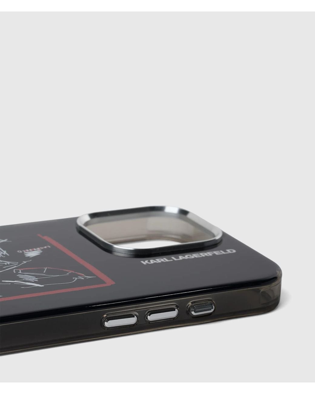 Karl Lagerfeld Black Karl Sketches Iphone 16 Pro Max Case