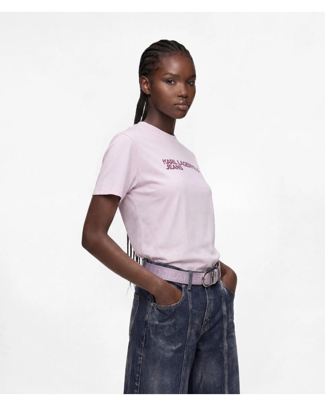 KL Jeans White Logo T-Shirt