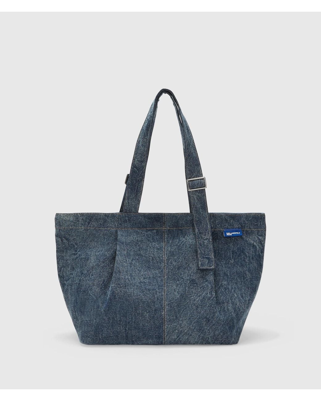 KL Jeans Blue Denim Buckle Strap Shopper