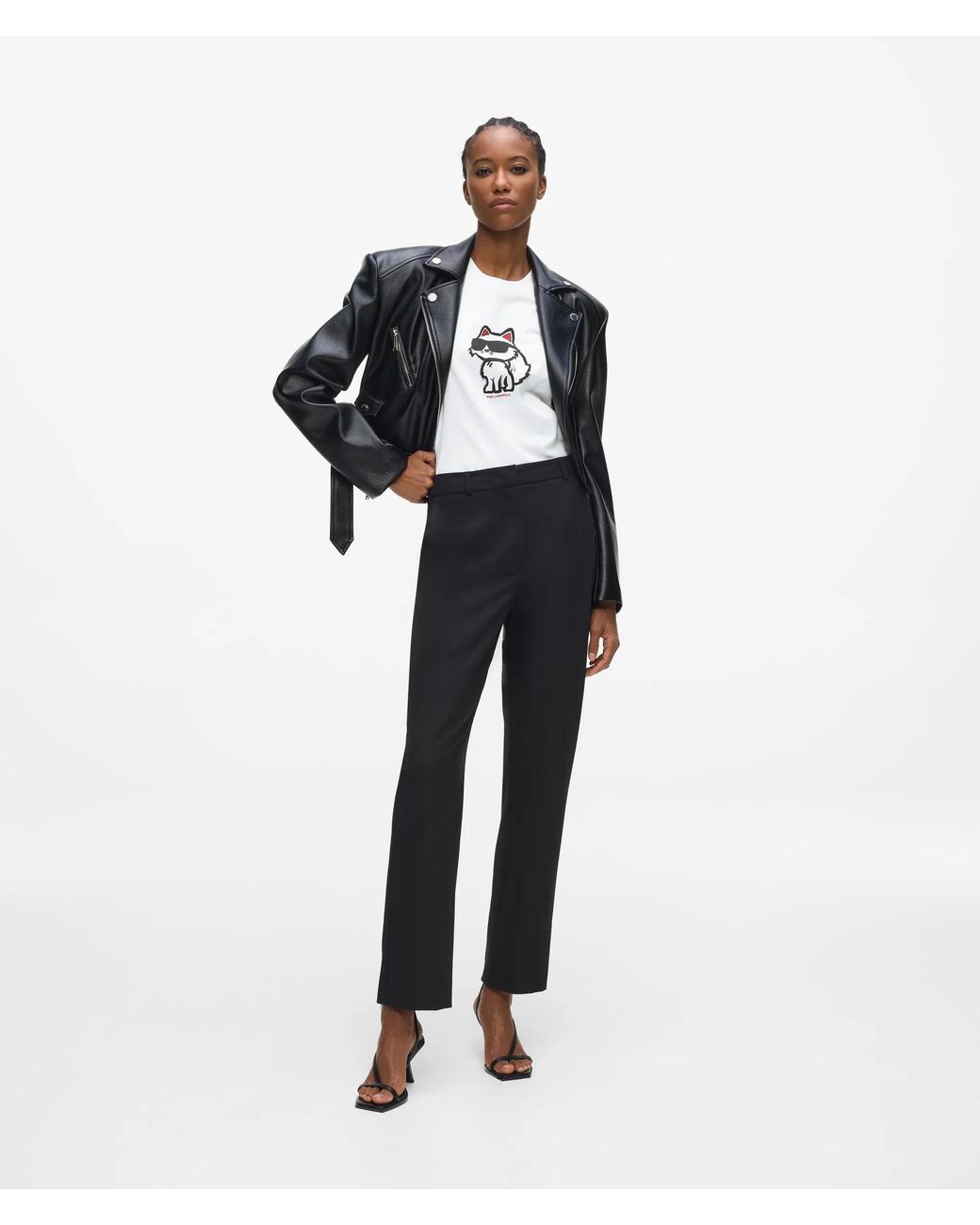 Karl Lagerfeld White Ikon Choupette T-Shirt